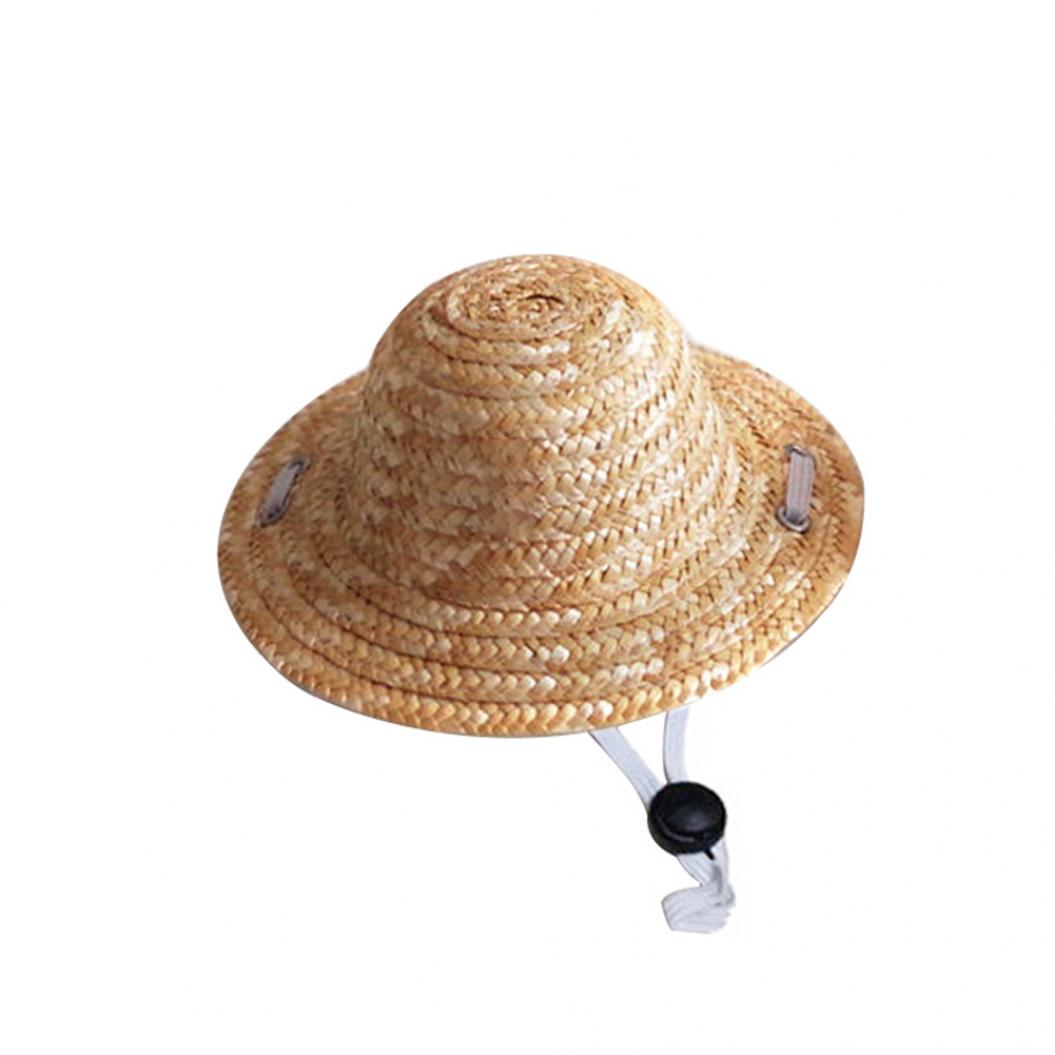 

Соломенная шляпка для кошек M