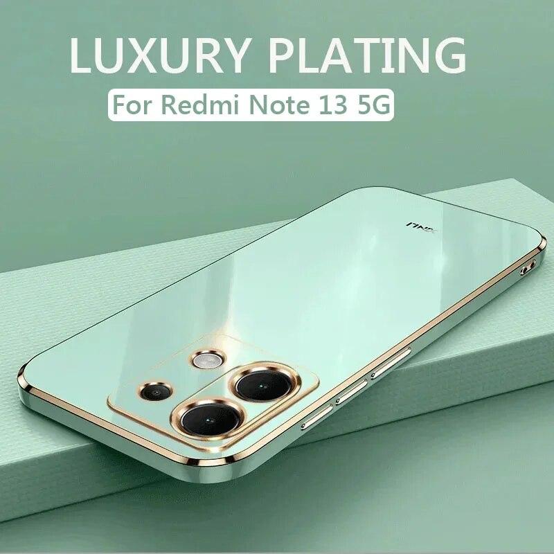 

Роскошный чехол для телефона с покрытием для Xiaomi Redmi Note 13 Pro Plus Note13 Pro + 5G, противоударный мягкий чехол из ТПУ, Fundas