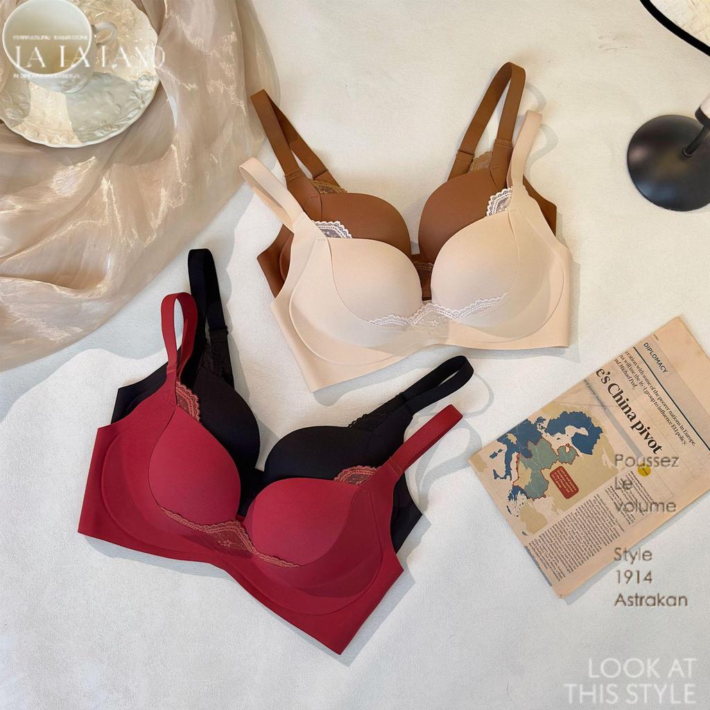 Seamless Uplift Bra: Underwire-Free, Anti-Sag, Side Support, Adjustable, Thin, Set S6