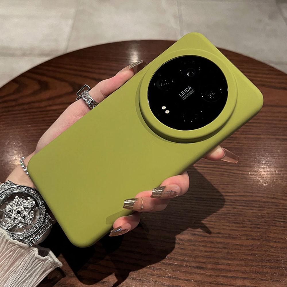 For Xiaomi 14 Ultra Case Skin-Friendly Liquid Silicone+PC Phone Cover