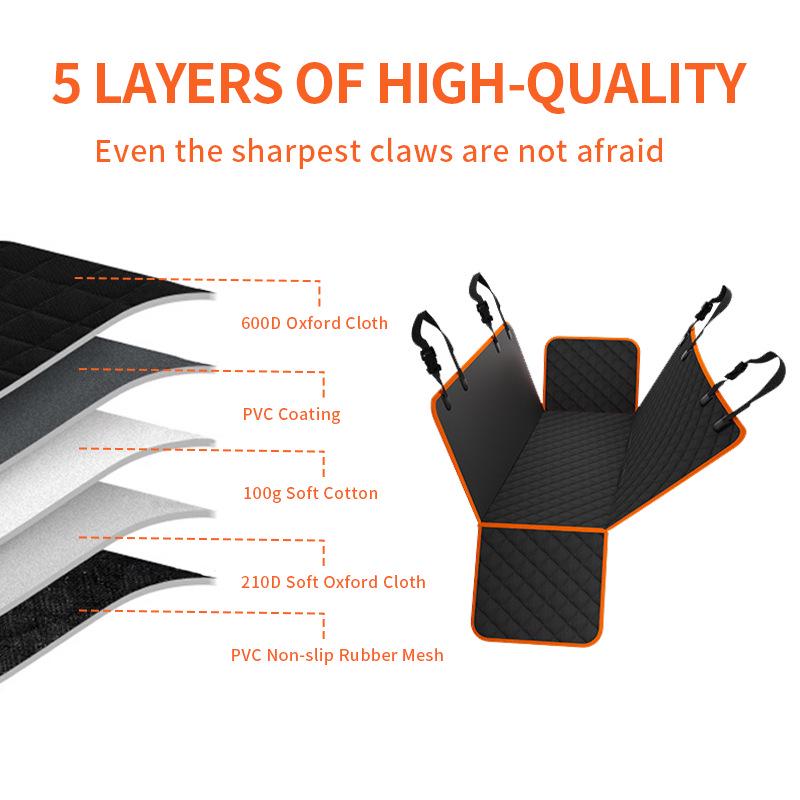 Pet Car Seat Protector: Anti-Scratch, Waterproof Cushion for Rear Car Seats