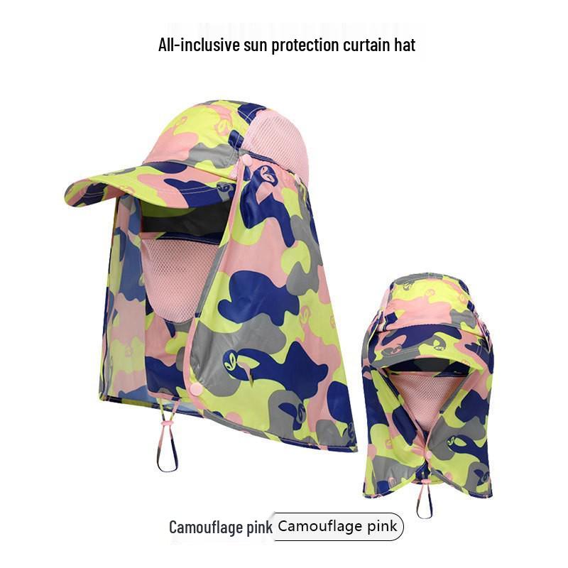 Unisex UV Protection Hat with Detachable Flap – Quick-Drying Sun Hat for Climbing and Fishing