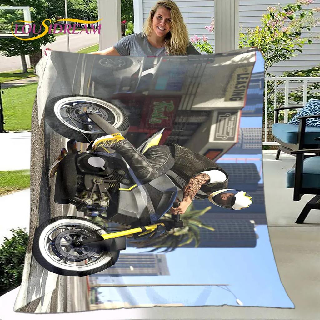 Grand Theft Auto GTA Game Gamer Soft Plush Blanket,Flannel Blanket Throw Blanket for Living Room Bedroom Bed Sofa Picnic Cover