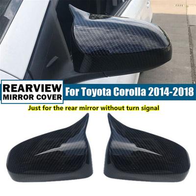 Voor Toyota Corolla 2014-2018 Koolstofvezel Look Zijspiegelkappen