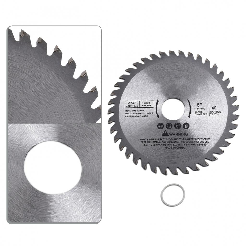 Heavy Duty 5 Inch For Wood Cutting Disc with 40 Teeth 1 Bore Material