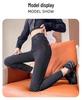 Women's Fleece-Lined High-Waisted Leggings: Warm, Slimming, Elastic, Plus Size, Suitable for Autumn/Winter, Yoga, Tapered Sports Pants.