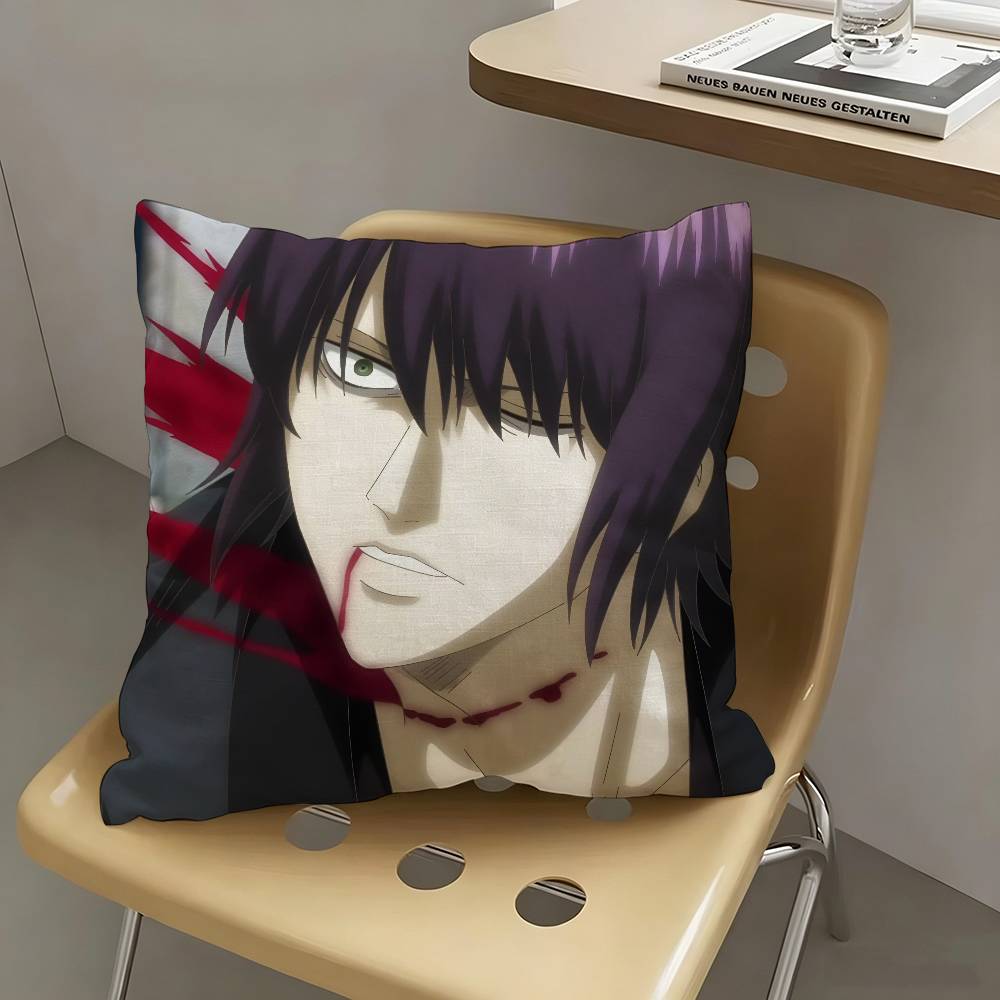 1pc Takasugi Shinsuke Anime Cartoon Characters Pillow Case Fashion Square Pillowcase Bedroom Sofa Room Ins Decoration Leisure