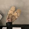Sweet Late Flat 2025 Mary Jane Shoes Femininity Cross French Gentle Flower Retro Single Shoes Light Mouth Evening Wind