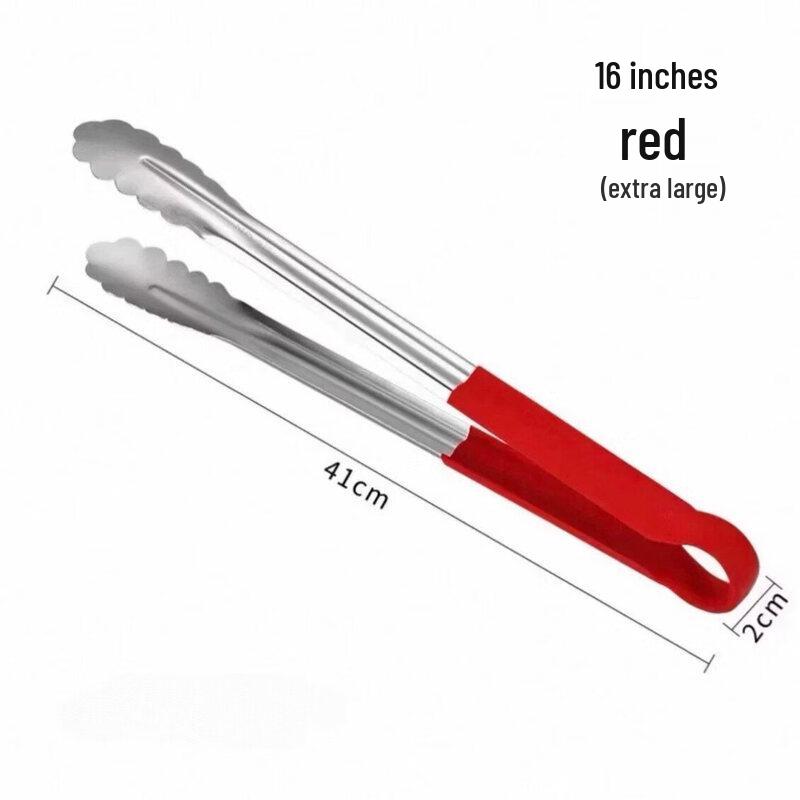 ZISIZ 304 Stainless Steel Heavy-Duty Food Tongs