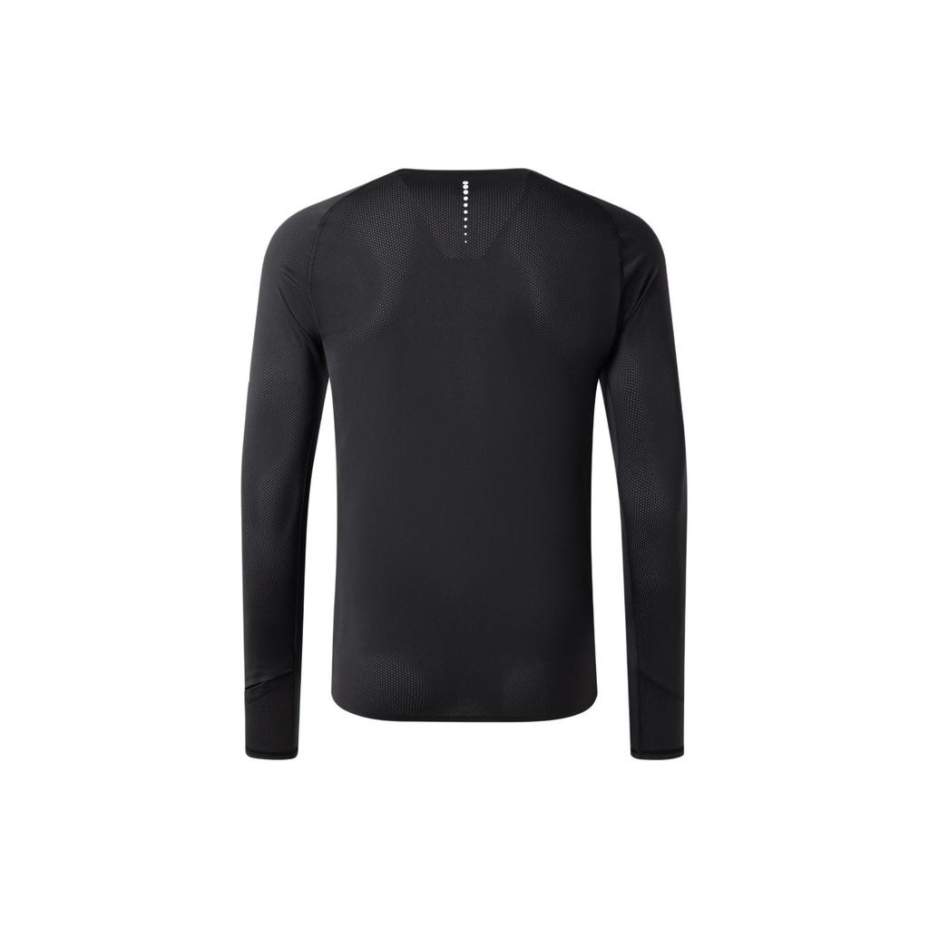 Adidas Essentials Round Neck Long Sleeve T-Shirt Men Tops Black Deep-Silver-Gray JV6921