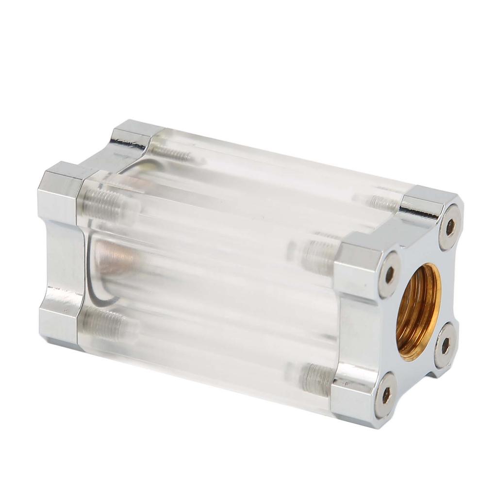 Water Cooling System Filter 40 Mesh Single Sided Filter Computer Water Cooling System Brass Acrylic G1/4 Thrd Liquid Filter