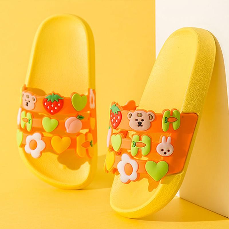 Papuci pentru copii din PVC din desene animate de vară pentru copii, papuci drăguți pentru casă, pantofi pentru familie, curcubeu, papuci pentru copii mici