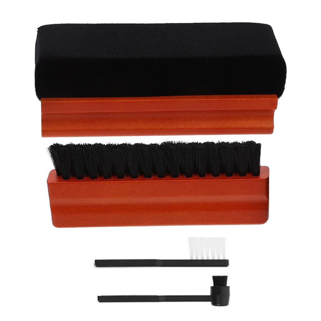 Multiple Brush Head Vinyls Record Cleaner Kit Large Small Detail Tools for Comprehensive Surfaces Cleaning Coverage