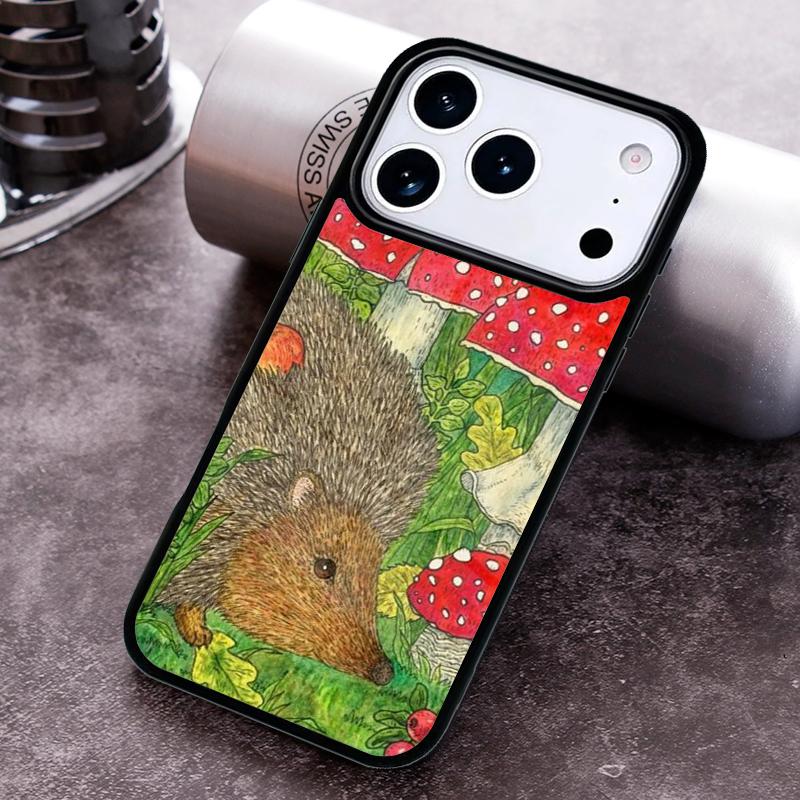 Hedgehog in the forest Phone Case for iPhone 17 16 15 Pro Max Air 14 13 12 11 Plus Shockproof Cover