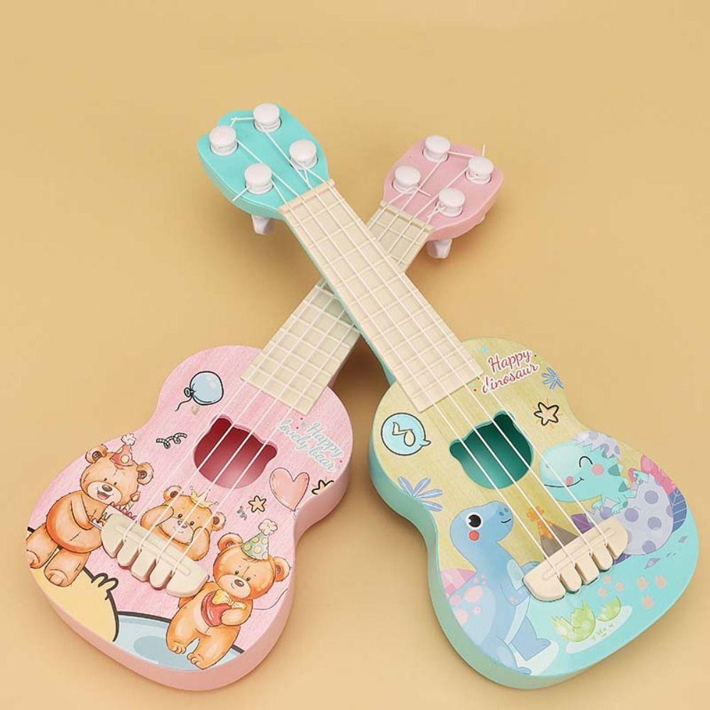 Nylon Strings Simulation Ukulele Toy 4 Strings Small Guitar Toy Ukulele Guitar Toy  Children Toys