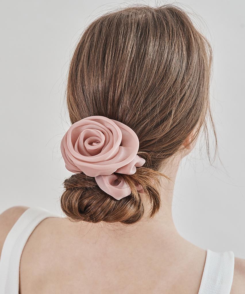 Ellejewelry Lovely Rose Hair Scrunchie Elsc012