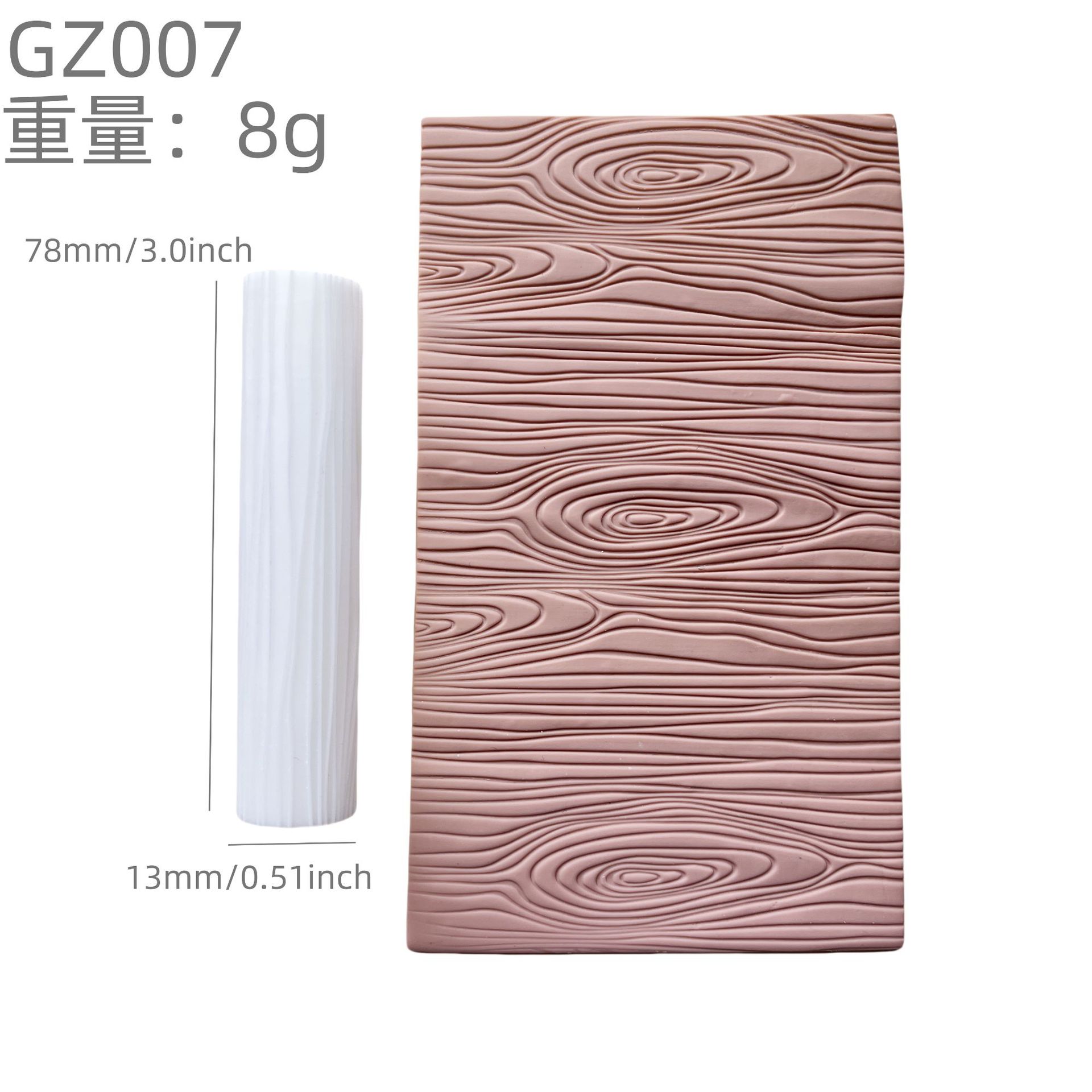 Wood Grain Texture Roller with High Precision for Making Soft Pottery and Clay Earrings Polymer Clay Tools