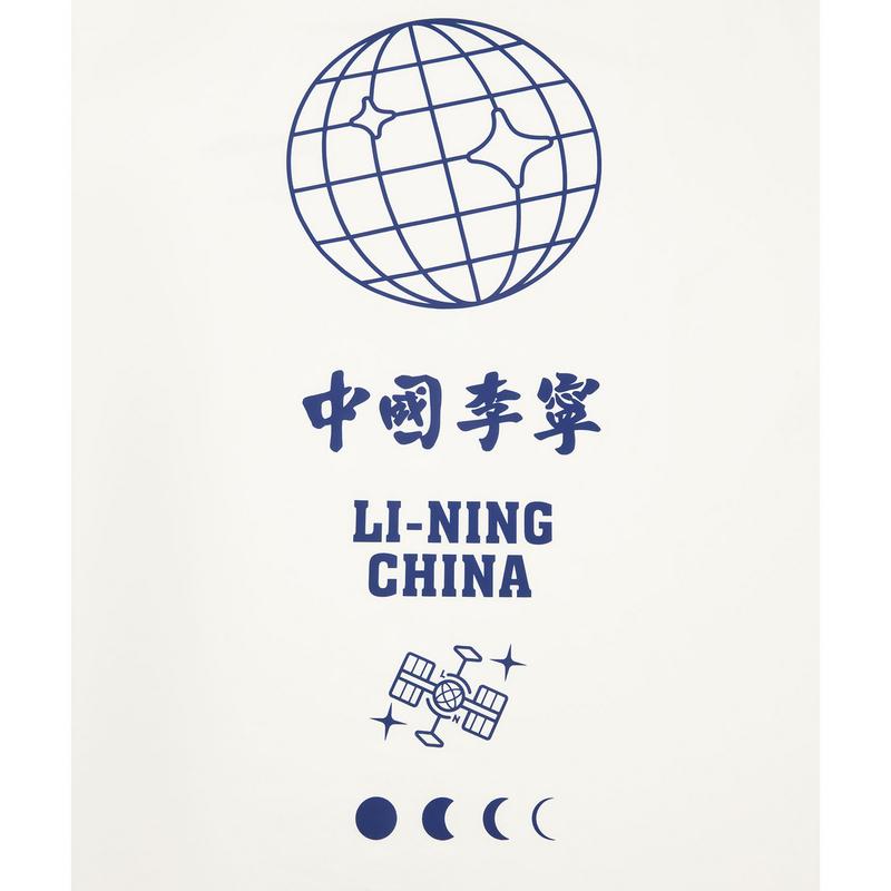 Li Ning Revive Comfort Loose Short Sleeve T-Shirt Unisex Tops Off-White AHSW983-2