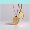 Vintage Rose Flower Pendant Necklace With Geometric Design For Women And Men