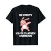 Karnickel T Shirt with German Text quot Mir reichts ich geh zu meinem Rabinchen Rabbit vintage