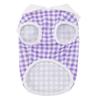 Plaid Dog T-Shirt Stylish Summer Pet Shirt with Leash Ring Washable Breathable Dog Tee Shirt for Small Dogs Puppies