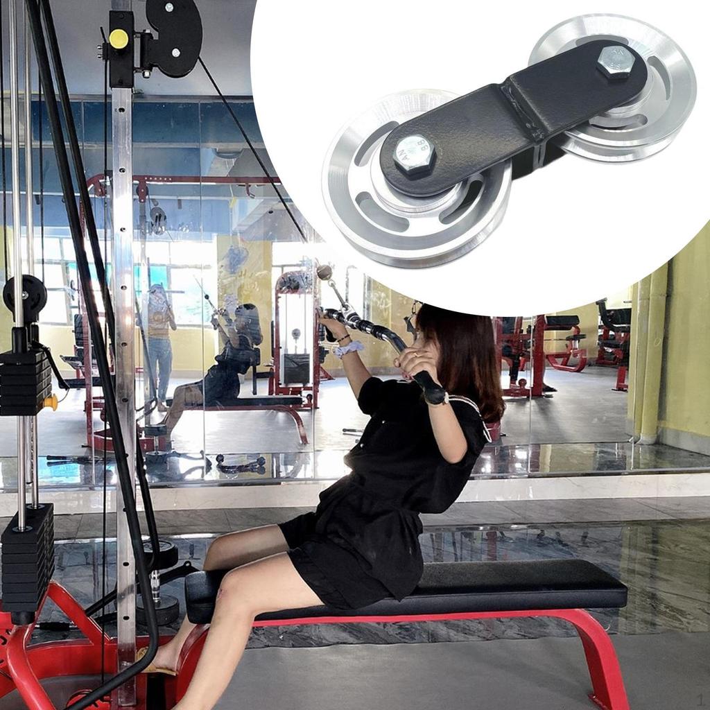 Akcesoria do podwójnego bloczka, Przyrząd do ściągania w dół, Solidny, Części zamienne do podnoszenia ciężarów, DIY Fitness