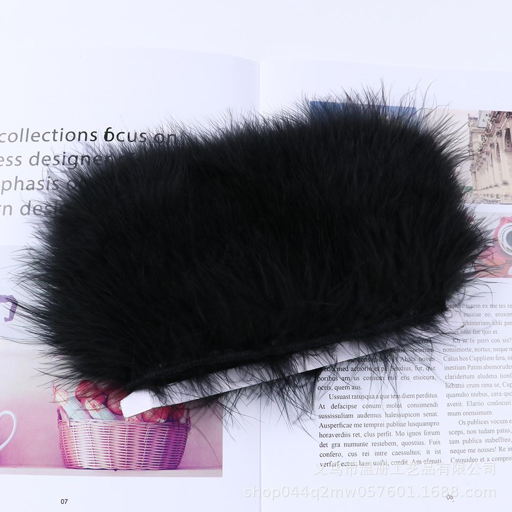 5-7Cm Bone-Cut Full Flannel Edge Stage Clothing Material Turkey Fluff Skirt Barbie Diy