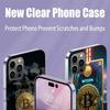 Bitcoin Money Phone Case For Iphone 17 Air 15 Pro 14 Plus 16 Pro Max 17E 16E 12 13 Mini 11 Cover Cute Fundas