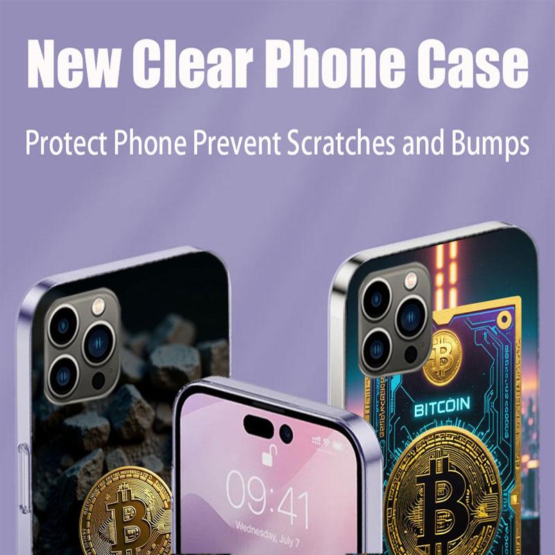 Bitcoin Money Phone Case For Iphone 17 Air 15 Pro 14 Plus 16 Pro Max 17E 16E 12 13 Mini 11 Cover Cute Fundas