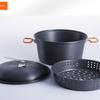 ZISIZ Outdoor Portable Aluminum Camping Steamer Pot