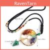 Artificial Agate Tree Of Life Pendant Necklace With Crystal Drop For Women