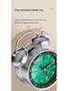Rechargeable Metal Bell Alarm Clock with Night Light - Super Loud Wake-Up Device for Bedsides, Ideal for Students and Elderly Rooms.