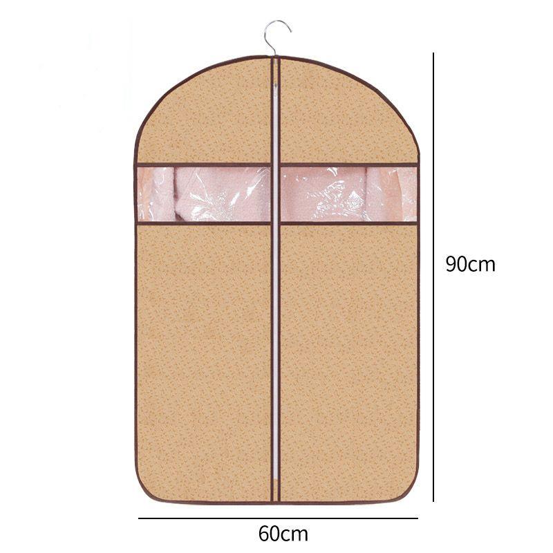 Плоская Толстая Рельефная Нетканая Пылезащитная Сумка для Одежды Домашняя Комната в Общежитии Подвесная Влагостойкая Сумка для Хранения Пылезащитный Мешок для Пальто Костюма