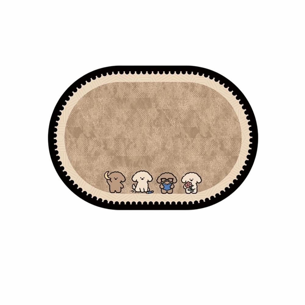 Cartoon Animal Bathroom Mat Anti Slip Door Mat Stain-resistant Puppy Absorbent Mat  Wet Areas