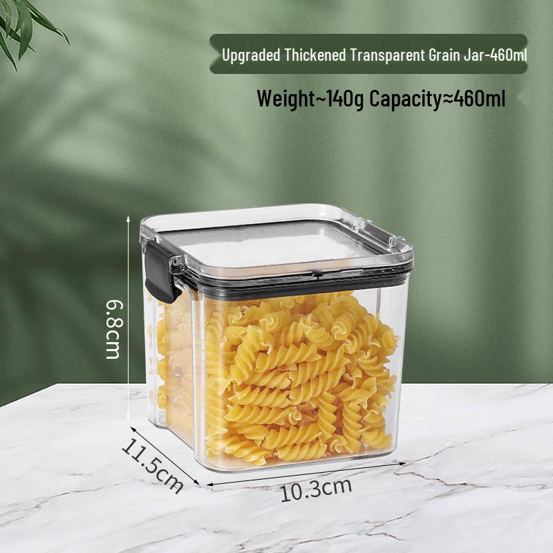 

Dopamine Snacks Transparent Storage Jar for Candy, Grains, Tea, Candied Peel, Sugar, and Coffee Beans