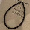 Handmade Red Agate Natural Stone Double Layer Twist Rope Necklace Women Silver Toggle Clasp Choker