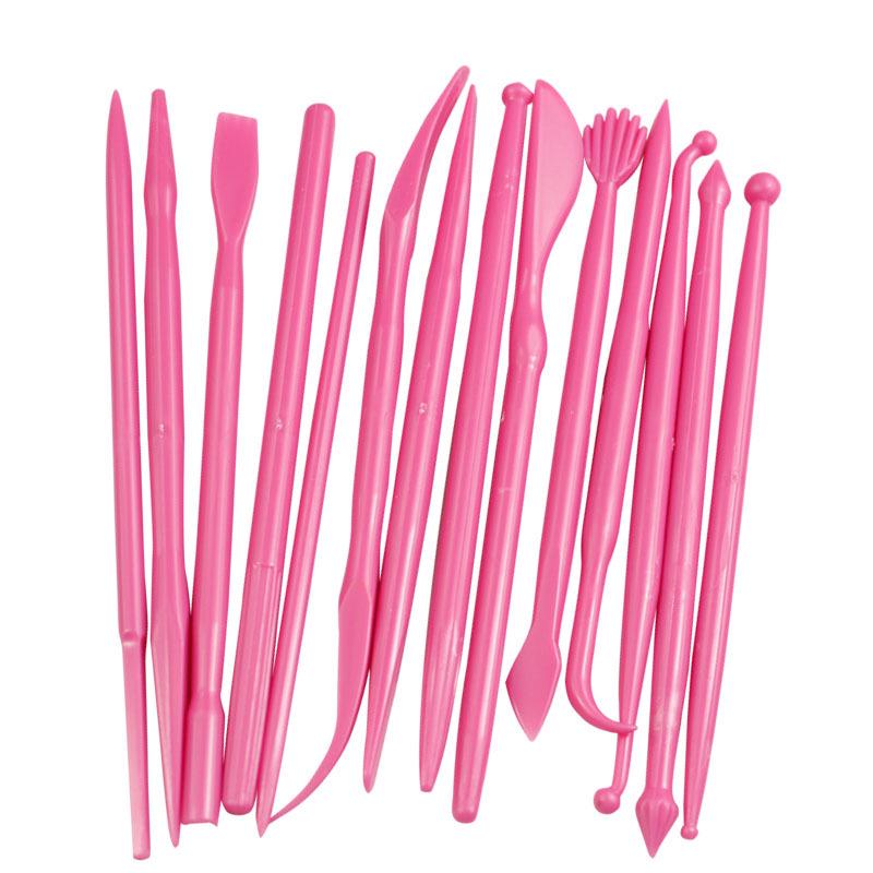 14-Piece Mini Fondant Flower Modeling Tool Set for Cake & Clay Craft
