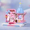Genuine Keeppley  Building Blocks Street Scene Series Model  Mymelody Kuromi Splicing Toy Pompom Purin Gift