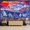 Psychedelic Cactus Tapestry Wall Hanging Tropical Rain Forest Scenery Witchcraft Abstract Dormitory Home Decor