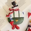 Handmade Snowman Hanging Model with Lanyard Cartoon Christmas Tree Decor Hanging Iron Party Decoration Christmas Decoration