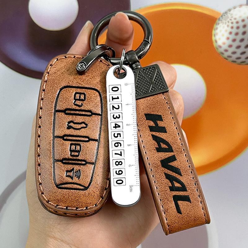 Haval Autoschlüsselhülle für H6, Big Dog, F7, Xiaolong MAX, Roter Hase, H5, Beast, H9 - High-End Tasche für 23 Modelle