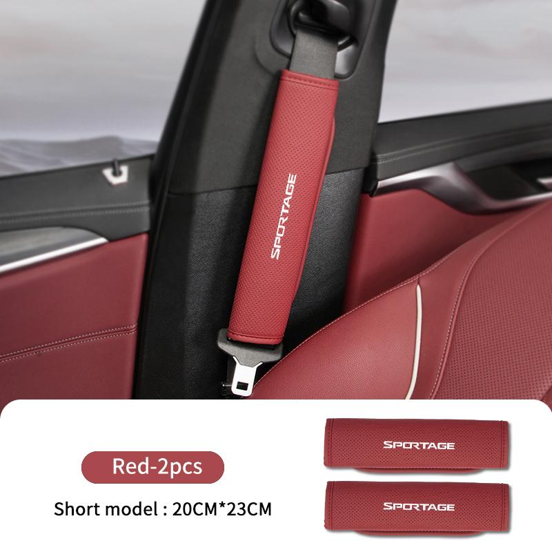 For KIA Car Safety Belt Cover Seat Shoulder Protector Pad Accessories Stonic Picanto Sorento Stinger Soul Spectra Carens BU9