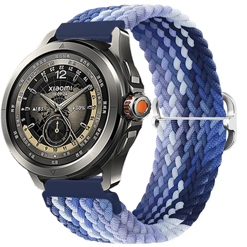

Нейлоновый плетеный ремешок для Xiaomi Watch S4 S3 S2 S1 Huawei Watch 3/4/GT3-4 Pro Тканевый браслет Ремешок для Mi Watch 2 Pro Correa Xiaomi Watch S3 голубика