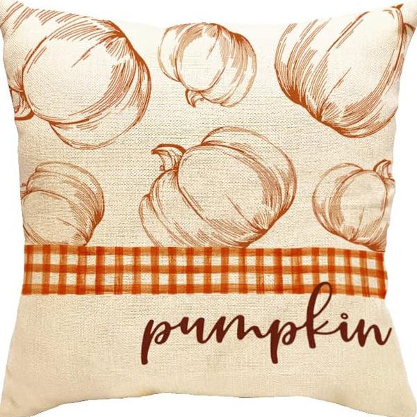 Harvest Autumn New Maple Leaf Pumpkin Pillow Case Home Bedroom Sofa Printed Cushion