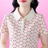 New Mother Short-sleeved Lapel POLO Button-down for Women Large Size Casual Summertime Clothes and Fashionable Shirt Top