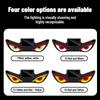 Blinking Moving Eyes Solar Demon Eye Light Anti-Rear-End Light  Universal Car Fit