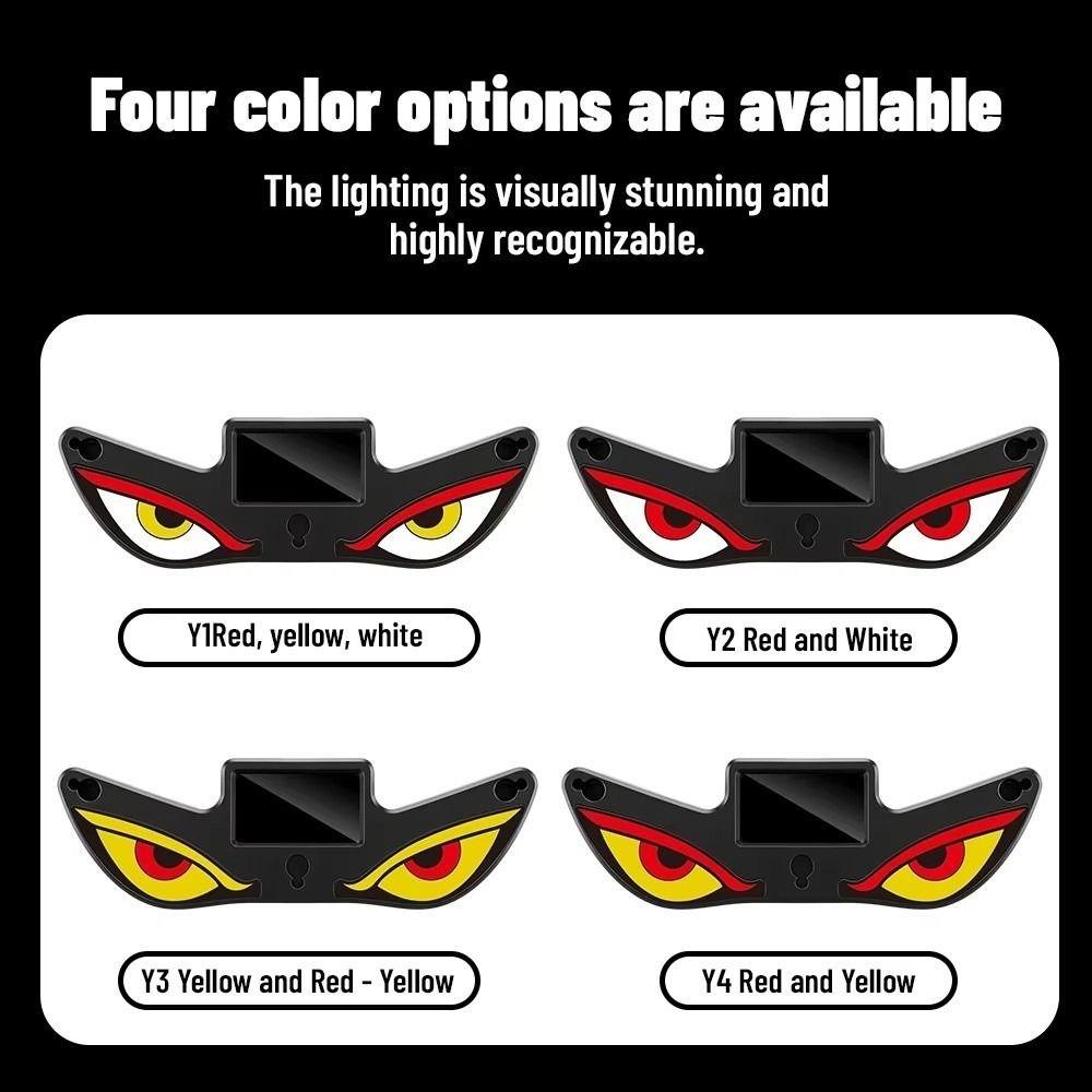Blinking Moving Eyes Solar Demon Eye Light Anti-Rear-End Light  Universal Car Fit