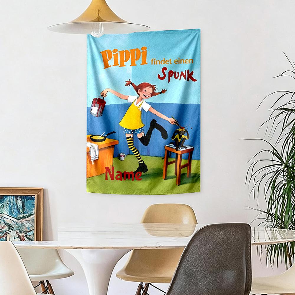 Pipi Custom Your Name Wall Decor Tapestry Art For Pet Memorial Birthdaywedding Party Backdrop Family Gift