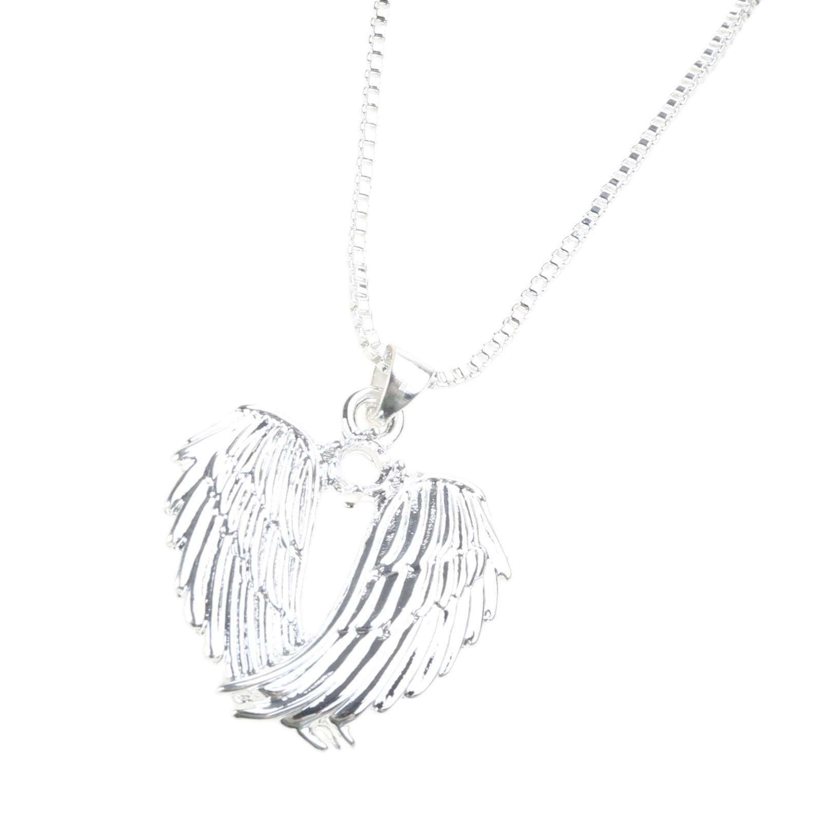 

Angel Wings Pendant Necklace Angelic Wings Necklace Crafted for Women Preferring Chic and Timeless Designs