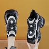 Innere Höherlegung 1 neue atmungsaktive Dad-Schuhe dicke Sohle Netz kleine Sport- und Freizeitschuhe A